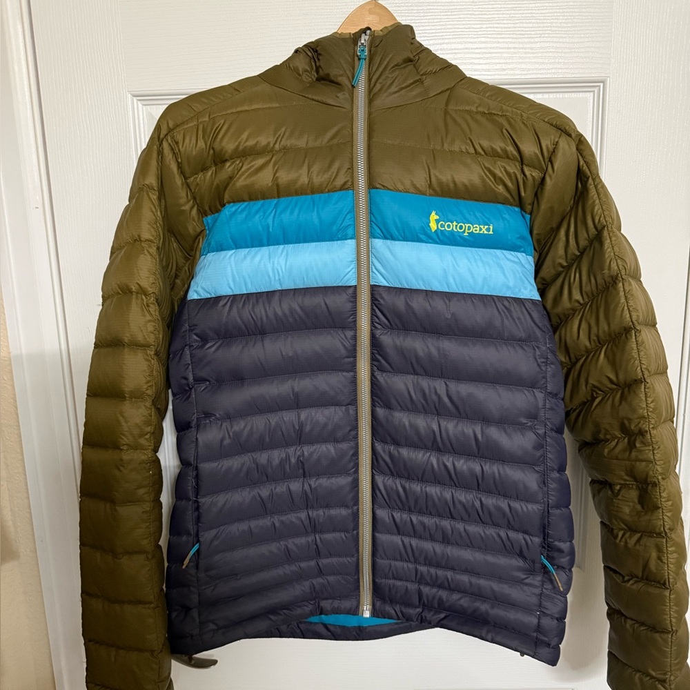 Cotopaxi Men's Fuego Down Hooded Jacket | Small | Oak/Graphite
